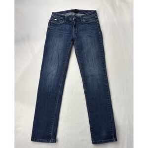 White House Black Market Jeans Women's 4R Blue Denim Slim Ankle Stretch Low-Rise